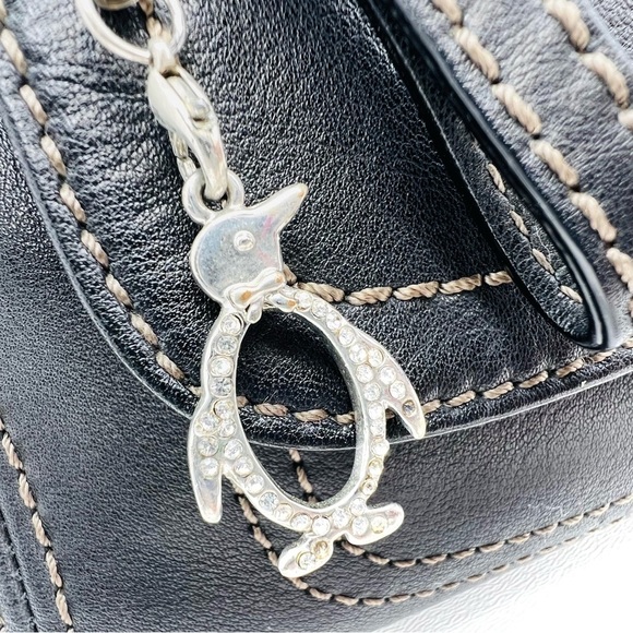 Fossil Handbag Black Leather Single Strap Shoulder Bag Top Zip - Picture 4 of 16